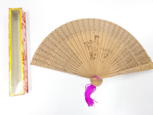 アンティーク　白檀扇子